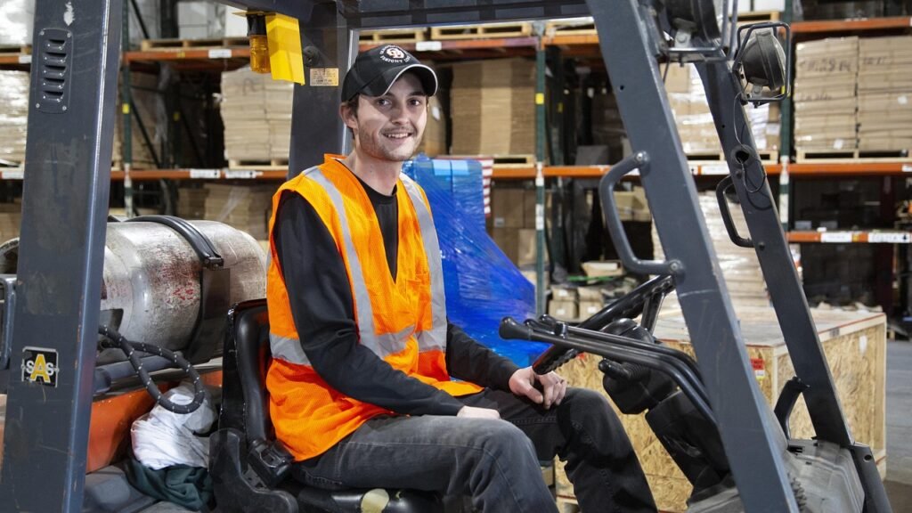 forklift, worker, warehouse, forklift, forklift, forklift, forklift, forklift